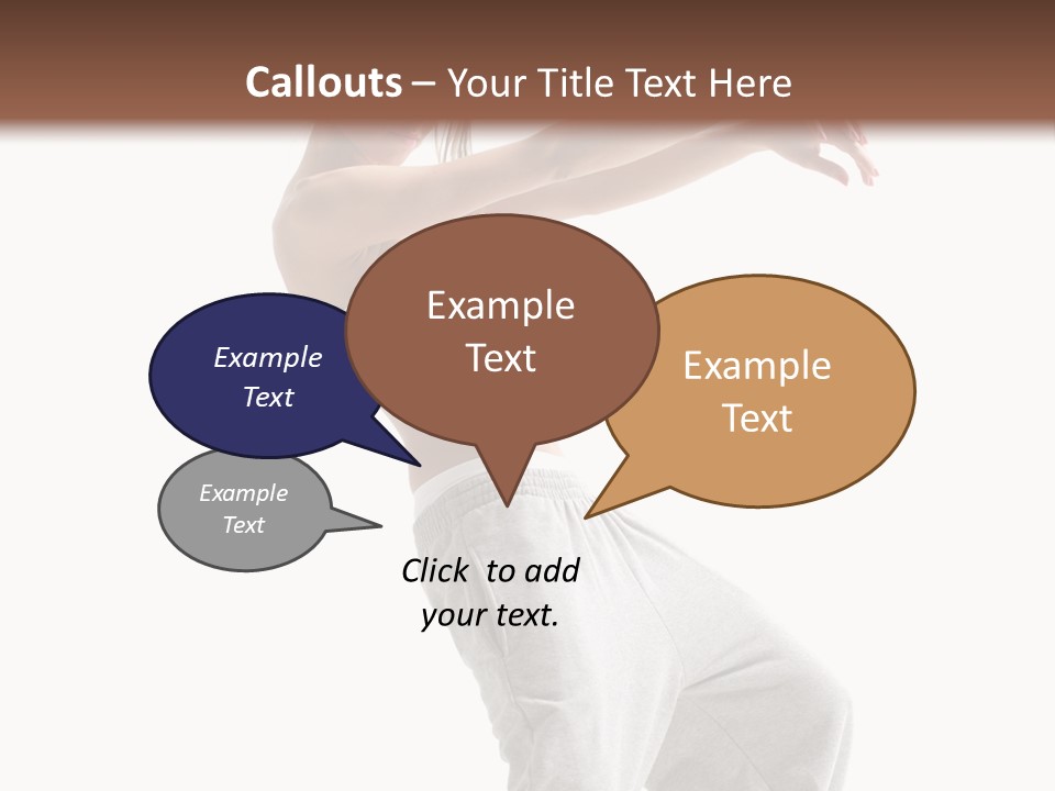 Cheerful Female Motion PowerPoint Template