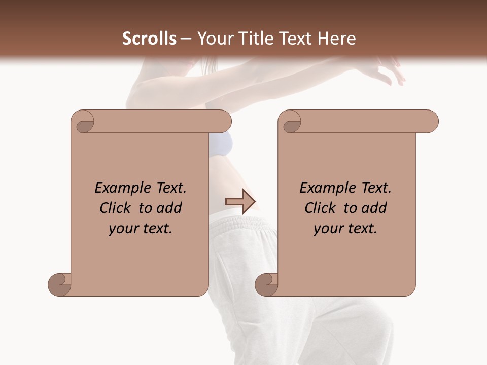 Cheerful Female Motion PowerPoint Template