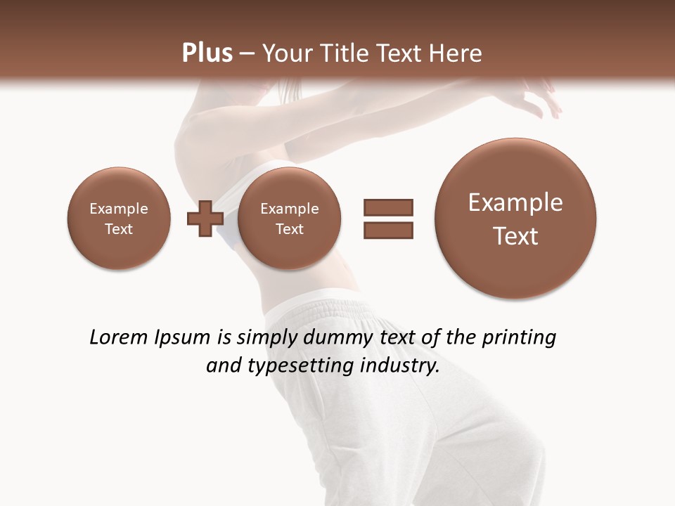 Cheerful Female Motion PowerPoint Template