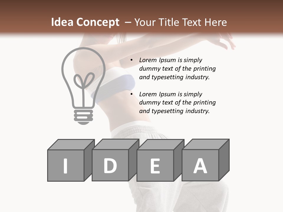 Cheerful Female Motion PowerPoint Template