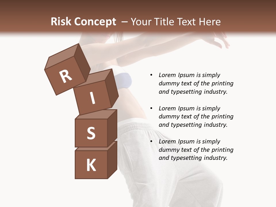 Cheerful Female Motion PowerPoint Template