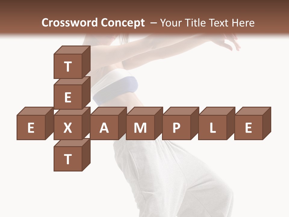 Cheerful Female Motion PowerPoint Template