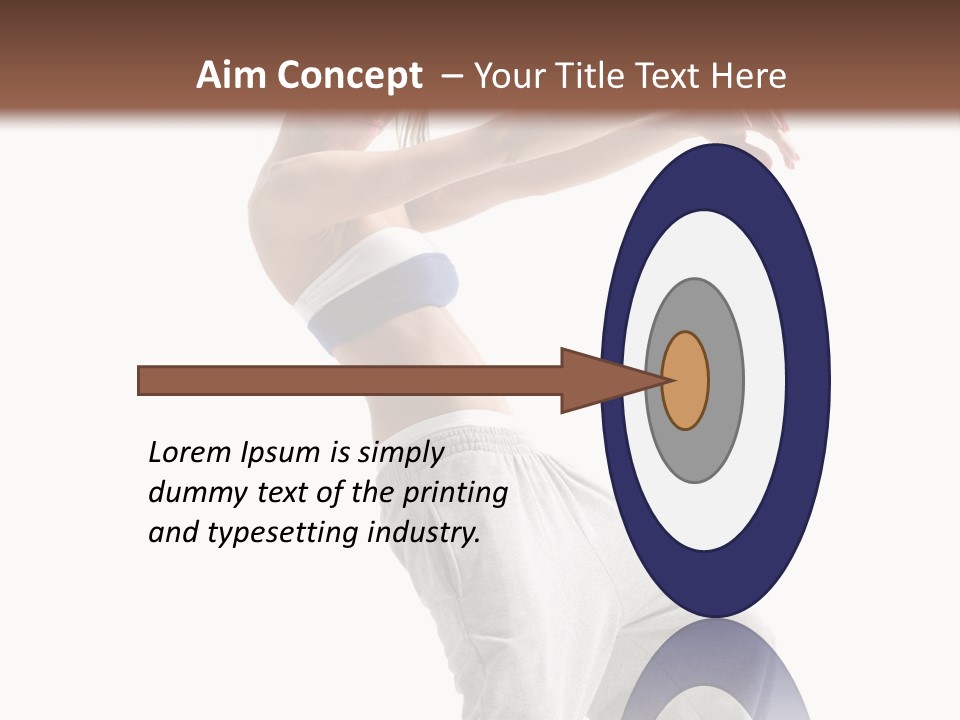 Cheerful Female Motion PowerPoint Template