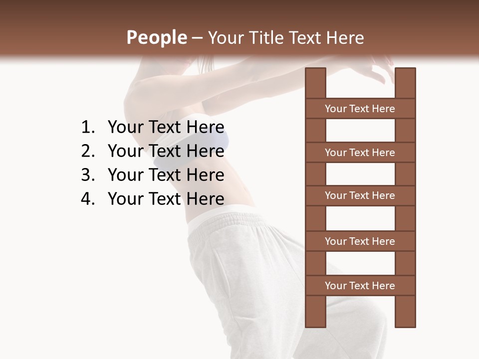 Cheerful Female Motion PowerPoint Template