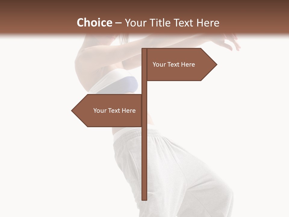 Cheerful Female Motion PowerPoint Template