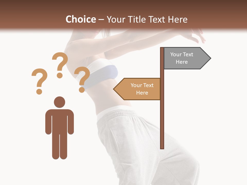 Cheerful Female Motion PowerPoint Template