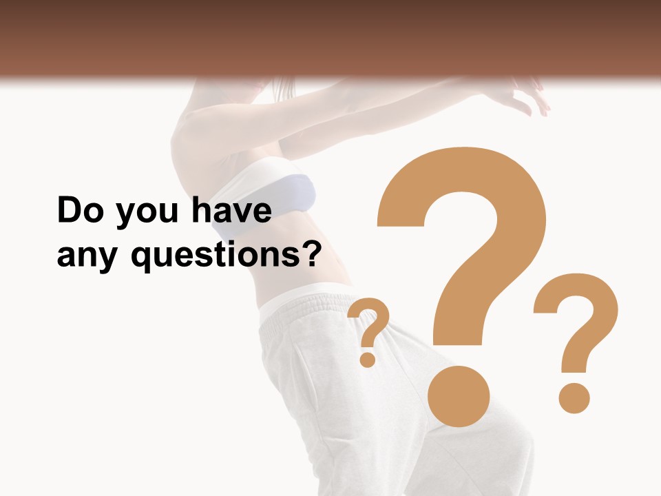 Cheerful Female Motion PowerPoint Template