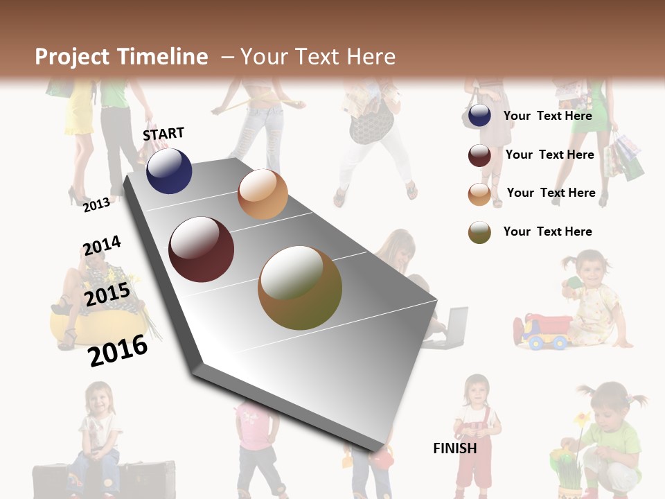 Money Summer Flower PowerPoint Template