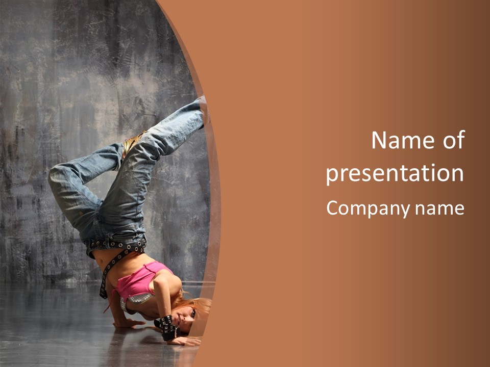 Lifestyle Active Gymnastic PowerPoint Template