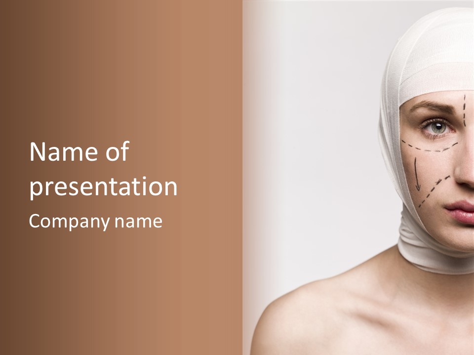 Bandage Background Sterile PowerPoint Template