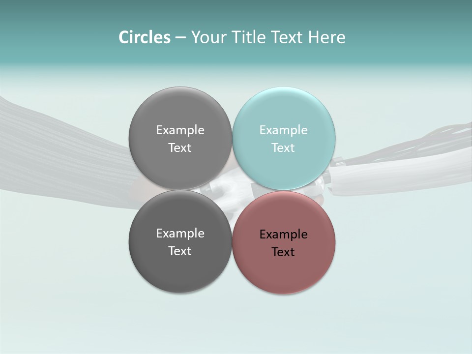 Cyborg Technology Friendship PowerPoint Template