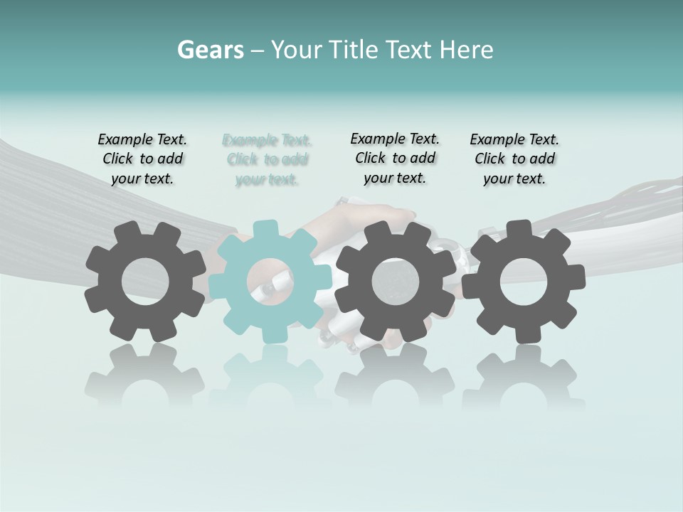 Cyborg Technology Friendship PowerPoint Template