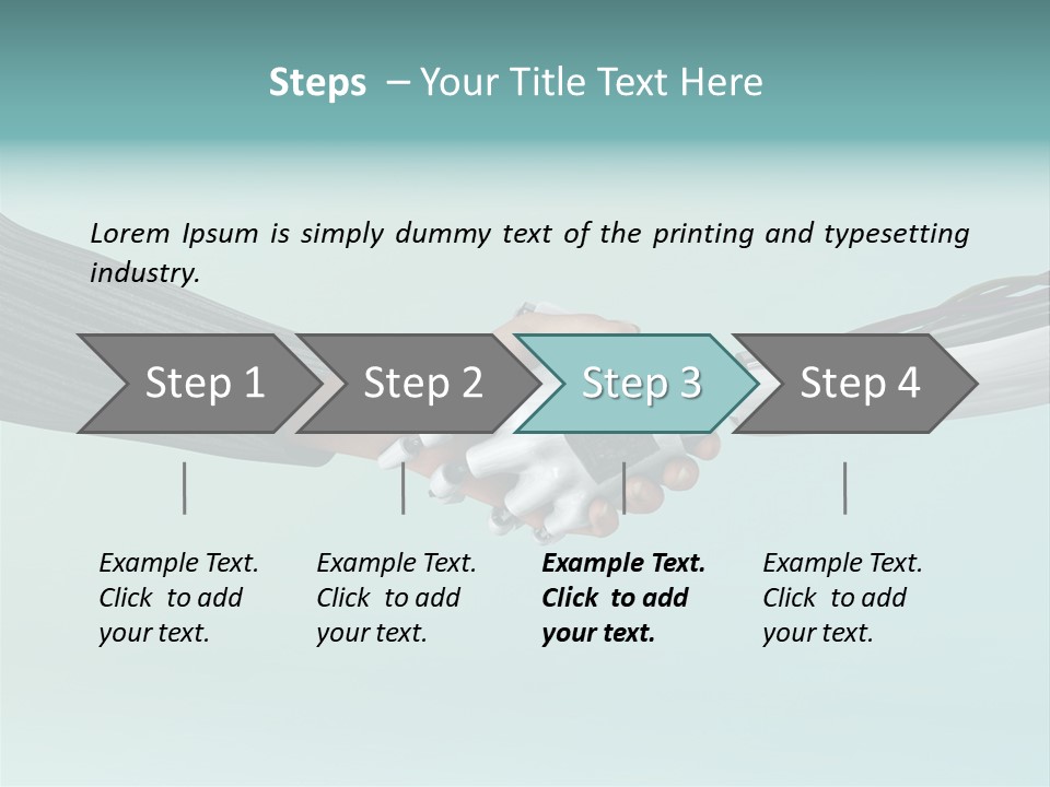 Cyborg Technology Friendship PowerPoint Template