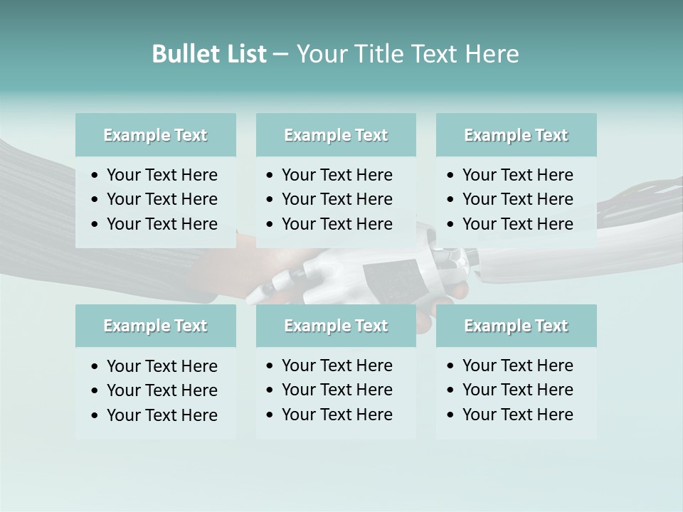Cyborg Technology Friendship PowerPoint Template