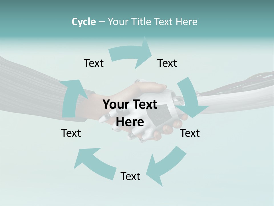 Cyborg Technology Friendship PowerPoint Template