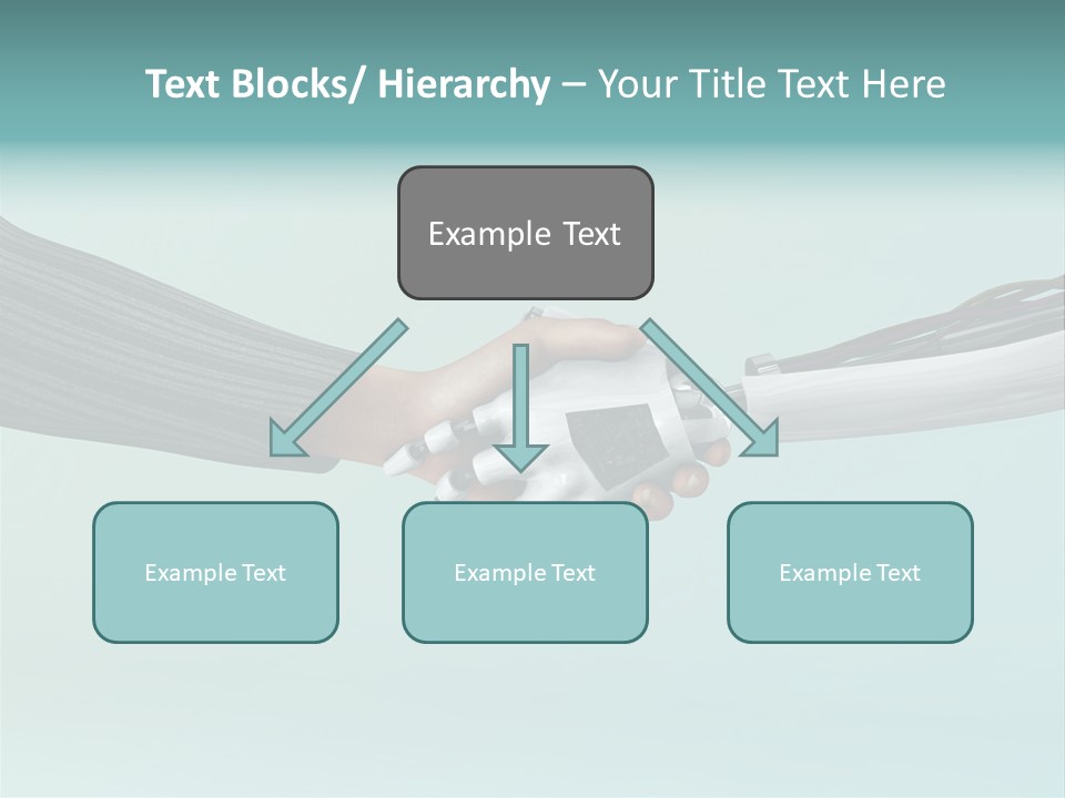 Cyborg Technology Friendship PowerPoint Template