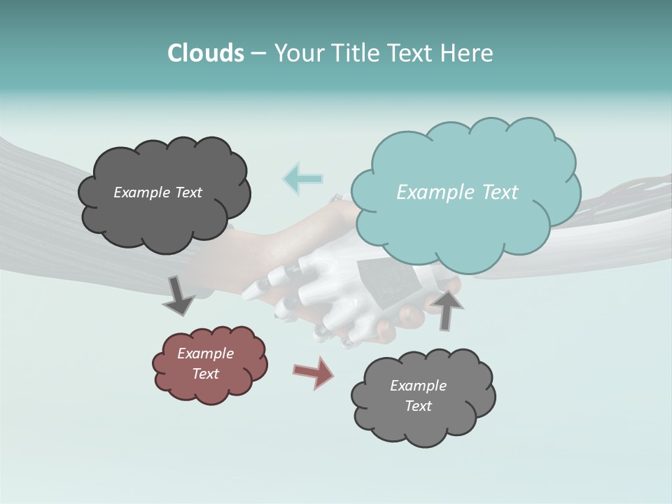 Cyborg Technology Friendship PowerPoint Template