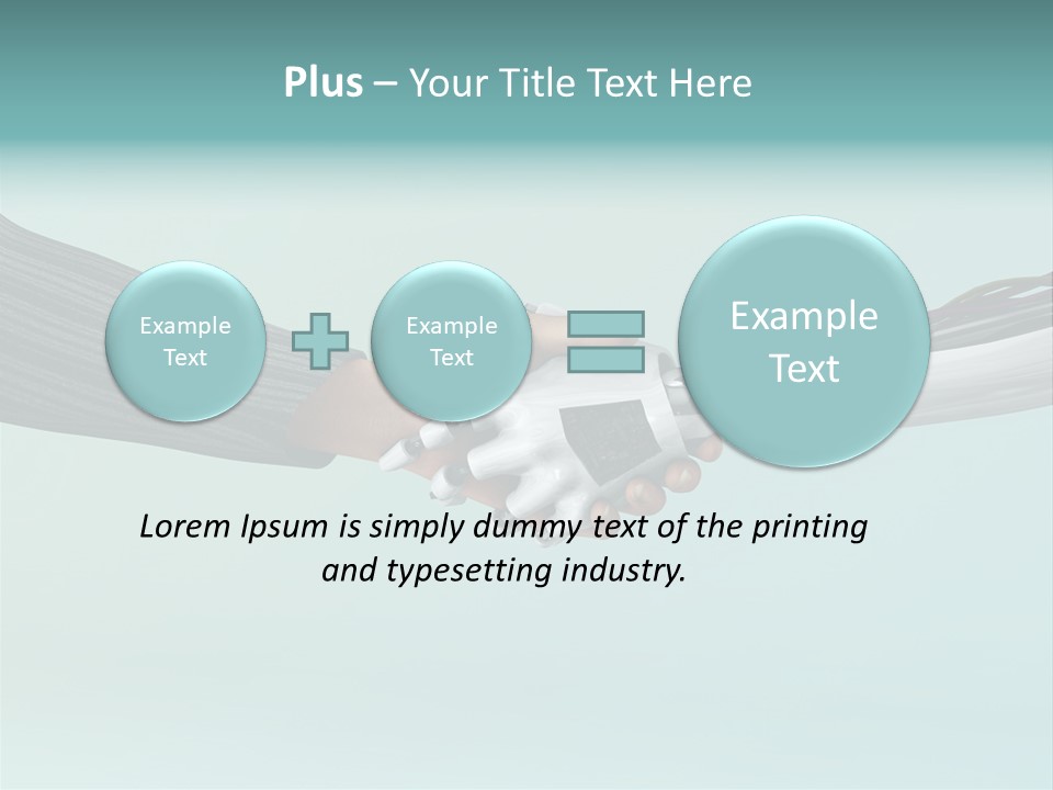 Cyborg Technology Friendship PowerPoint Template