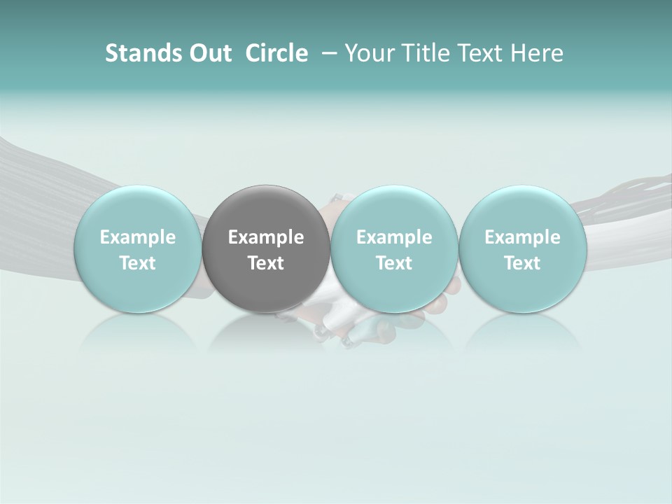 Cyborg Technology Friendship PowerPoint Template