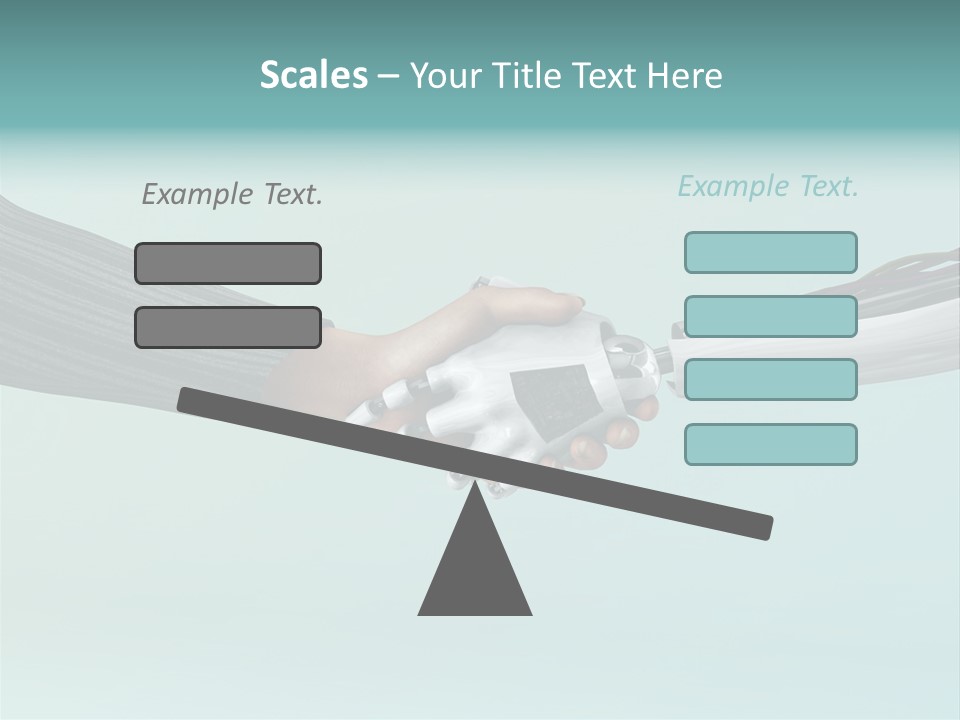 Cyborg Technology Friendship PowerPoint Template
