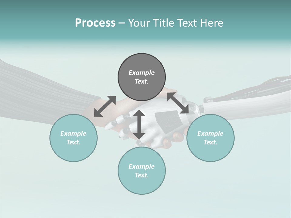 Cyborg Technology Friendship PowerPoint Template