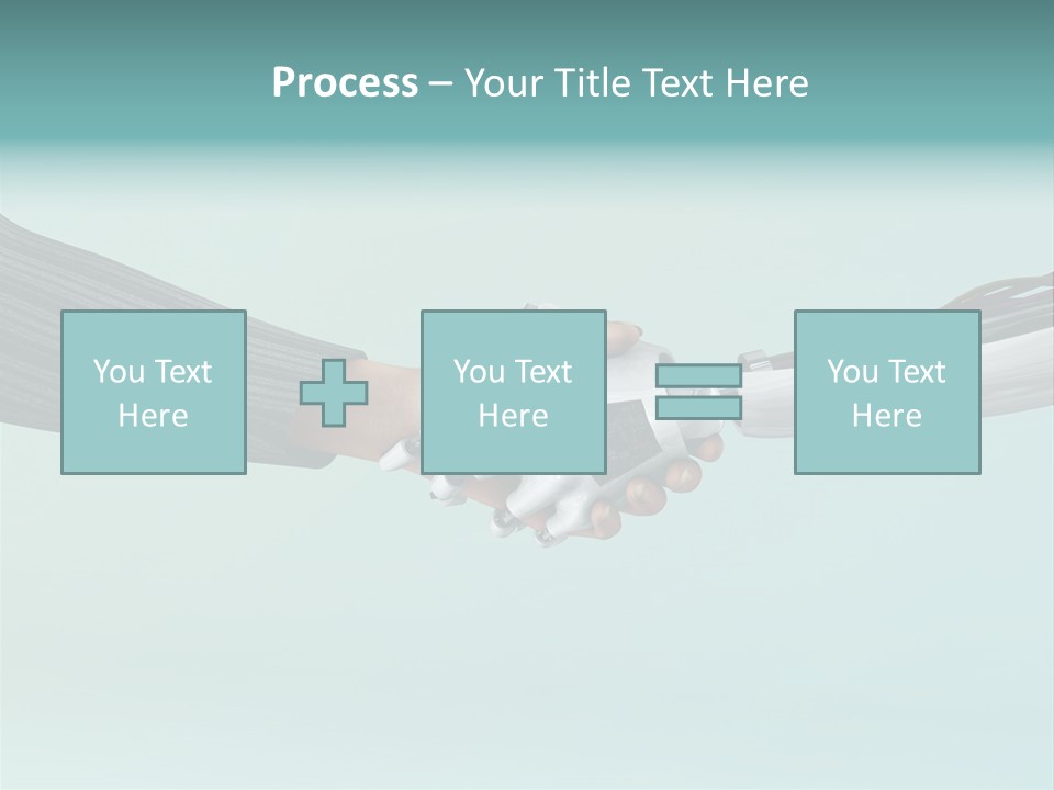 Cyborg Technology Friendship PowerPoint Template