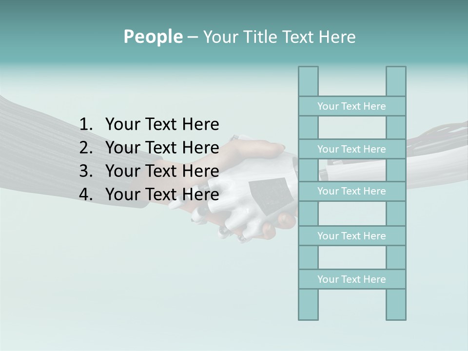 Cyborg Technology Friendship PowerPoint Template