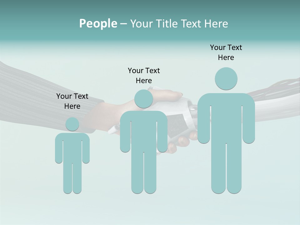 Cyborg Technology Friendship PowerPoint Template