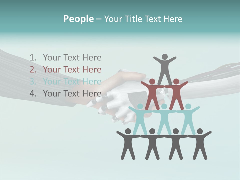 Cyborg Technology Friendship PowerPoint Template