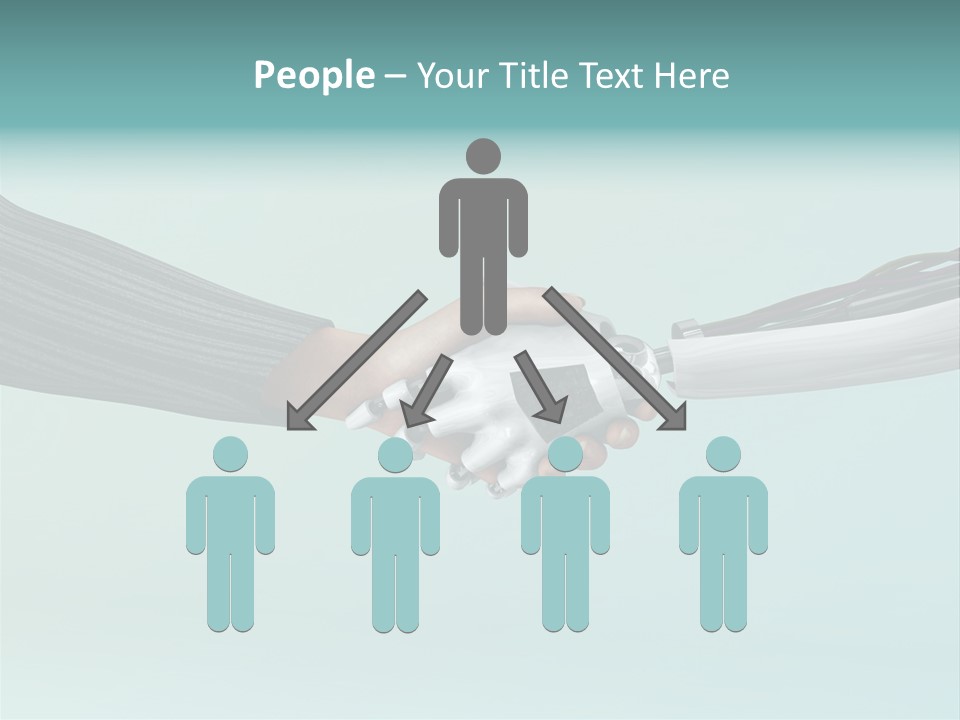 Cyborg Technology Friendship PowerPoint Template