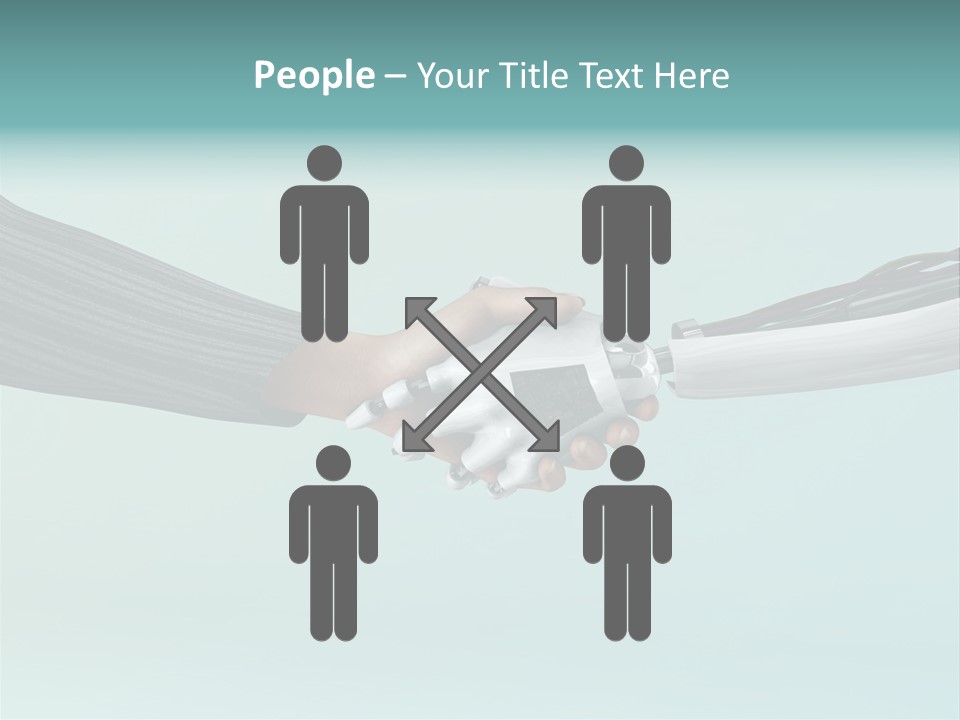 Cyborg Technology Friendship PowerPoint Template