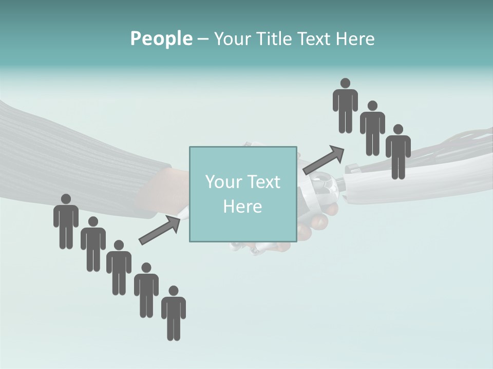 Cyborg Technology Friendship PowerPoint Template