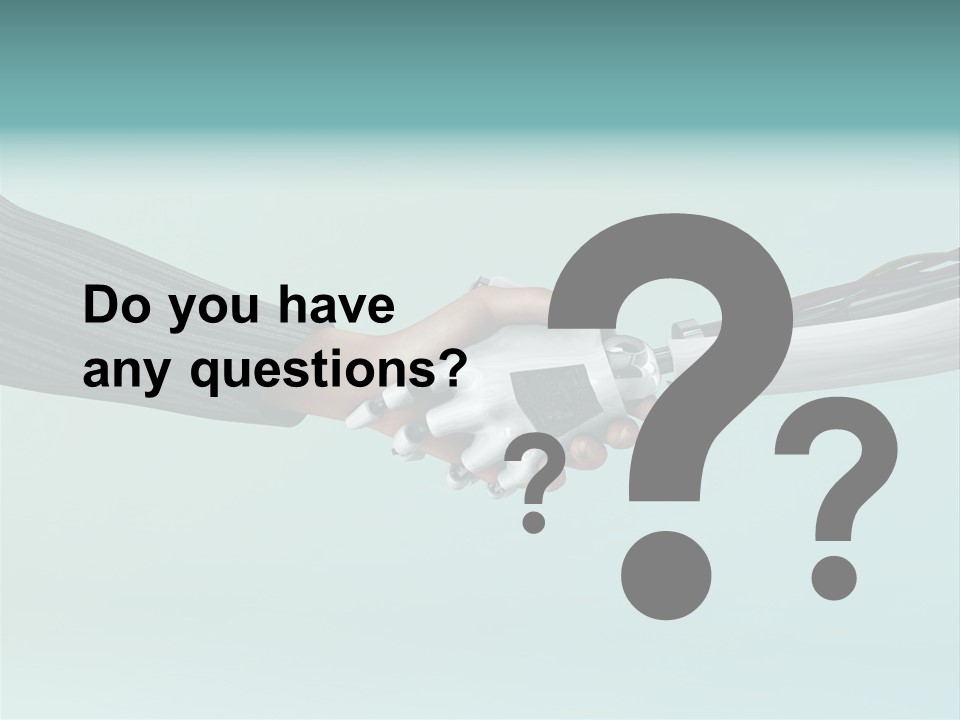 Cyborg Technology Friendship PowerPoint Template