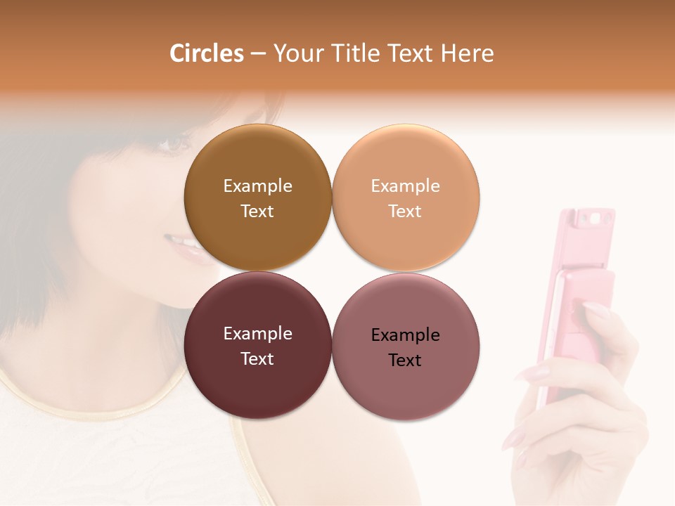 Sms Chatting Pink PowerPoint Template