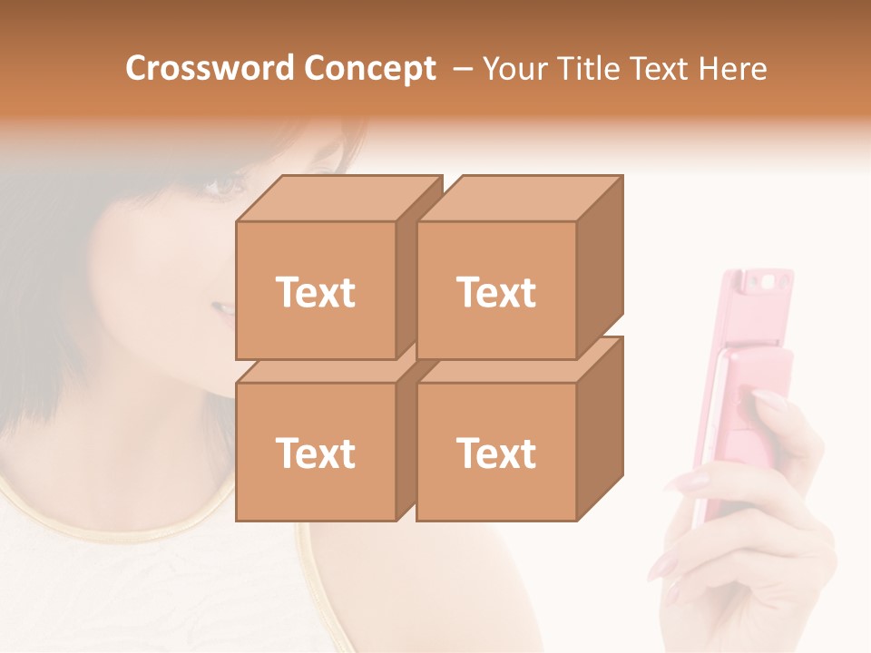 Sms Chatting Pink PowerPoint Template