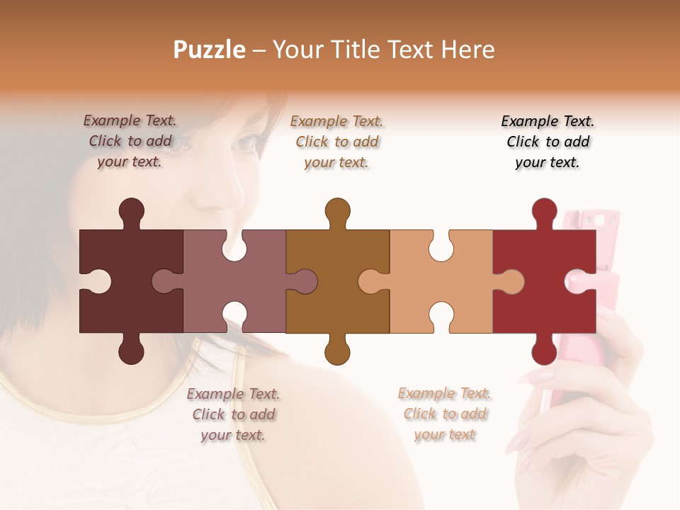 Sms Chatting Pink PowerPoint Template