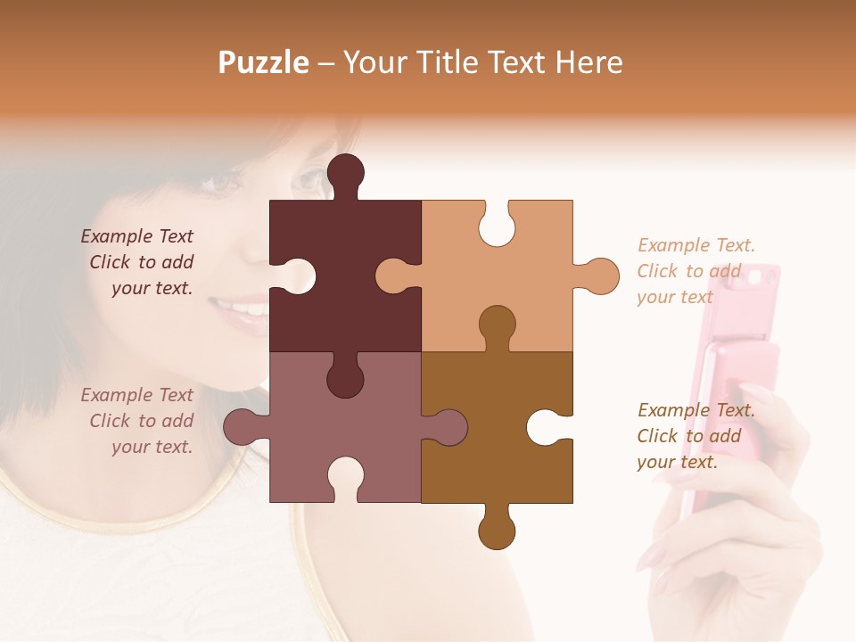 Sms Chatting Pink PowerPoint Template