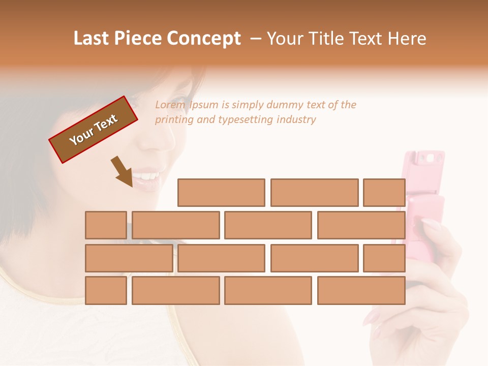 Sms Chatting Pink PowerPoint Template