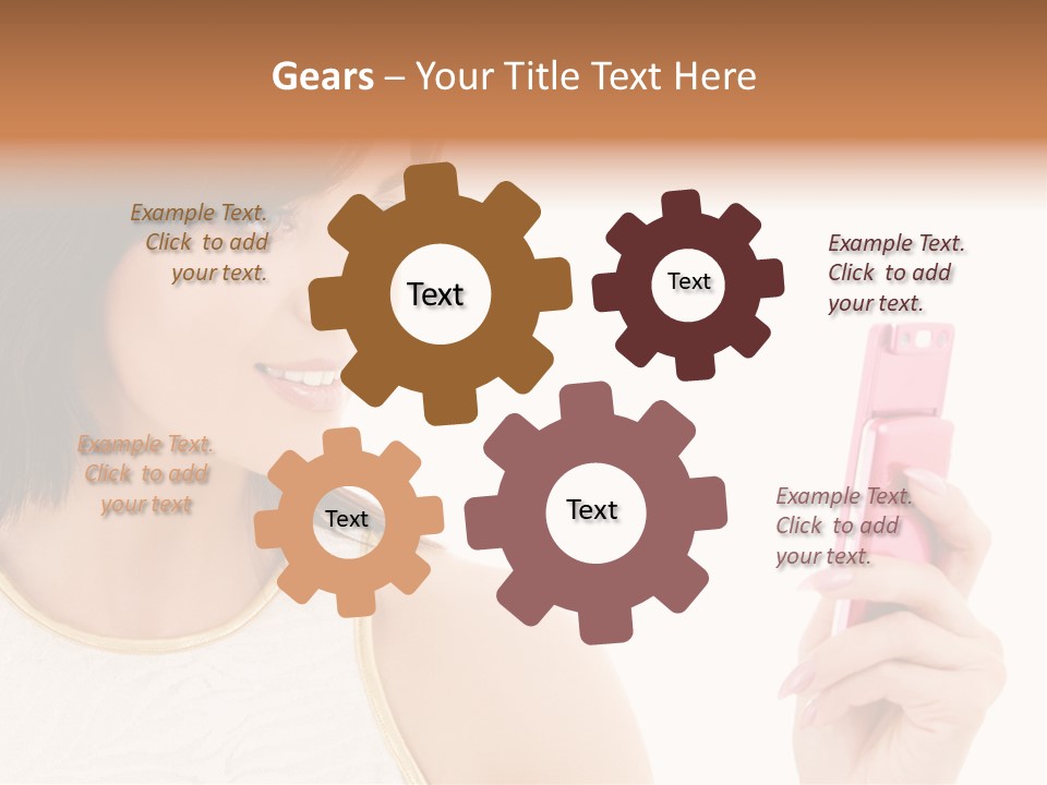 Sms Chatting Pink PowerPoint Template