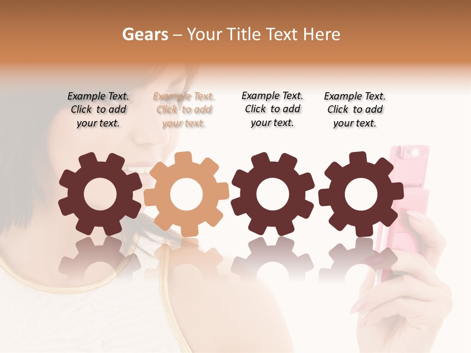 Sms Chatting Pink PowerPoint Template