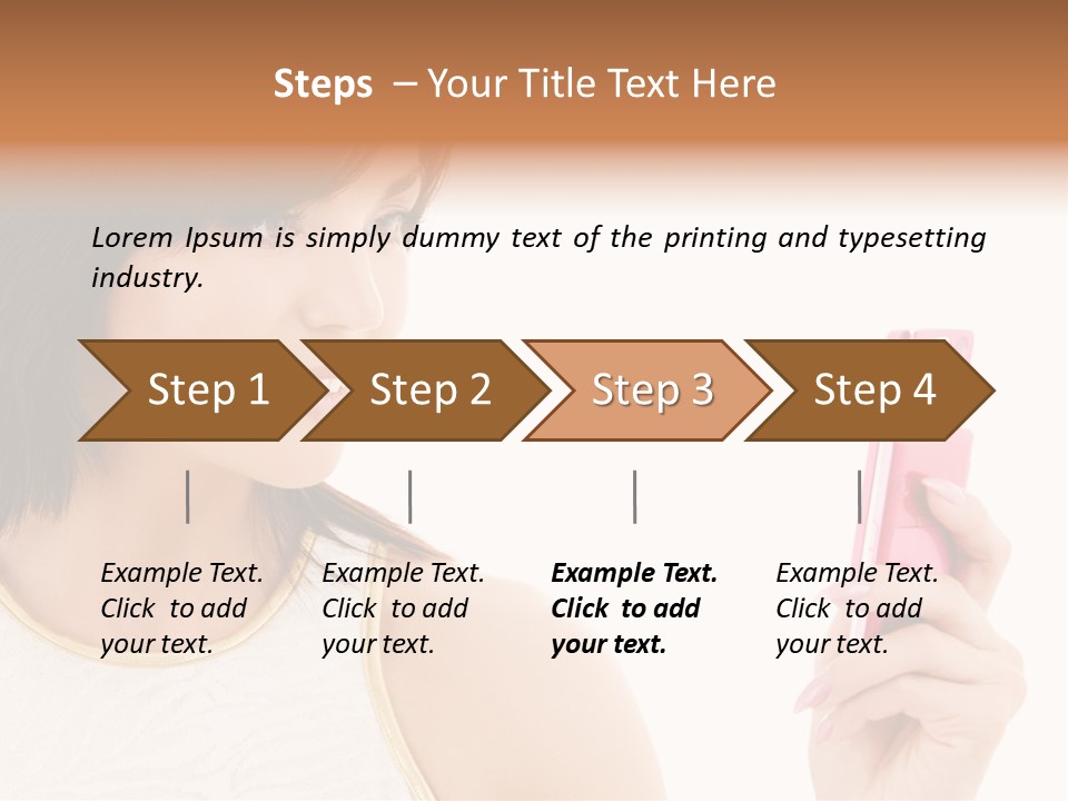 Sms Chatting Pink PowerPoint Template