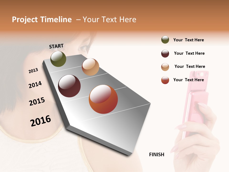 Sms Chatting Pink PowerPoint Template