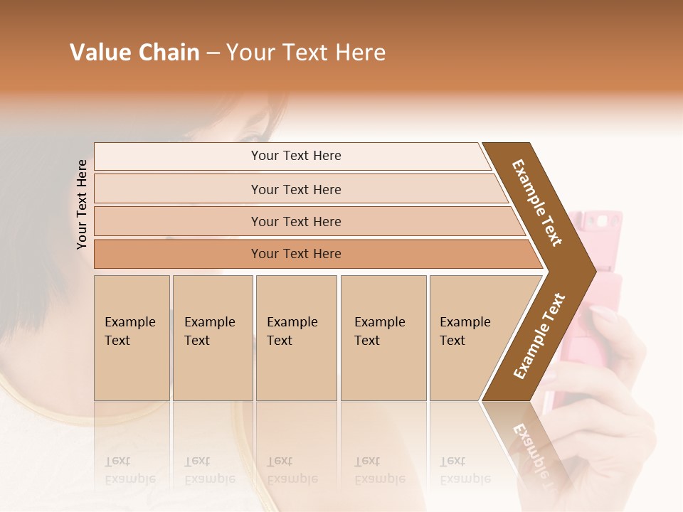Sms Chatting Pink PowerPoint Template