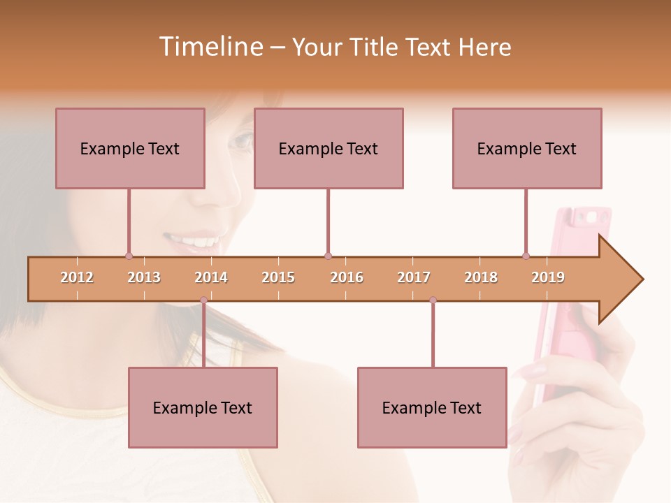 Sms Chatting Pink PowerPoint Template