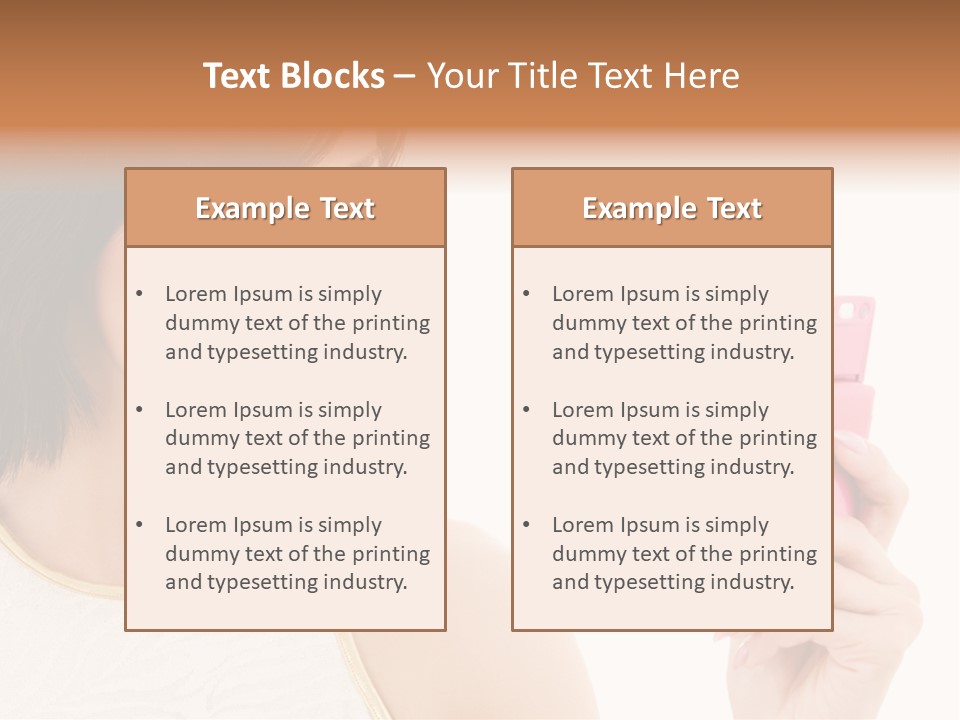 Sms Chatting Pink PowerPoint Template