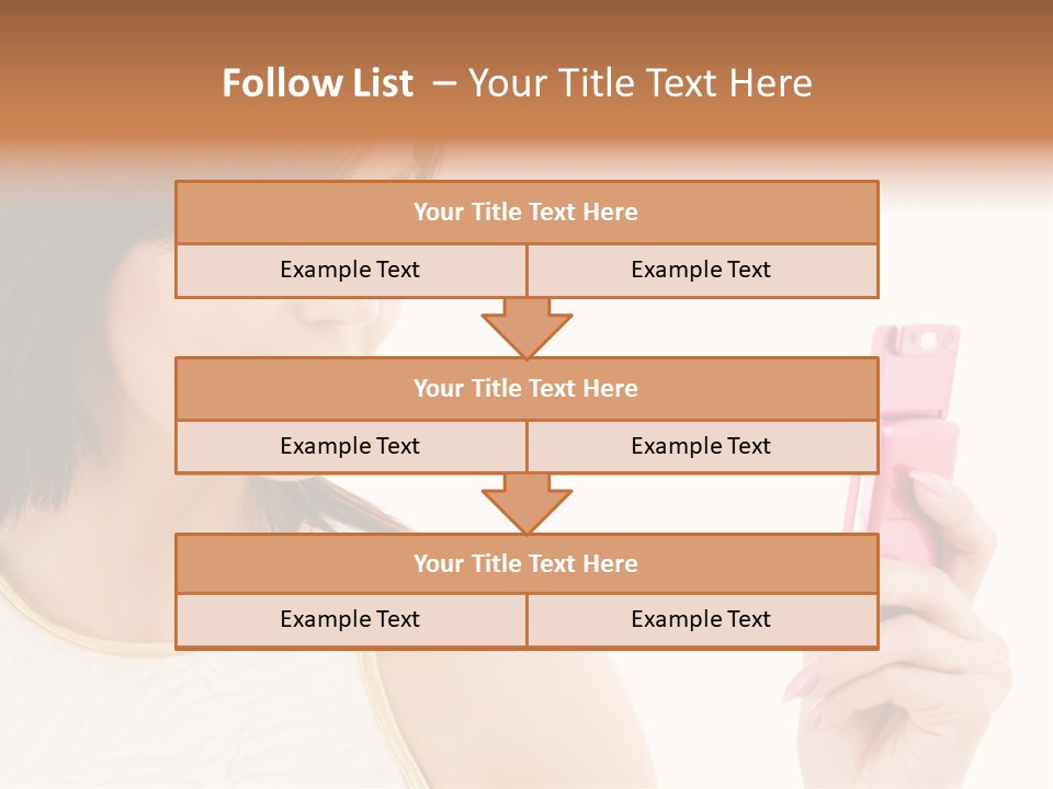 Sms Chatting Pink PowerPoint Template