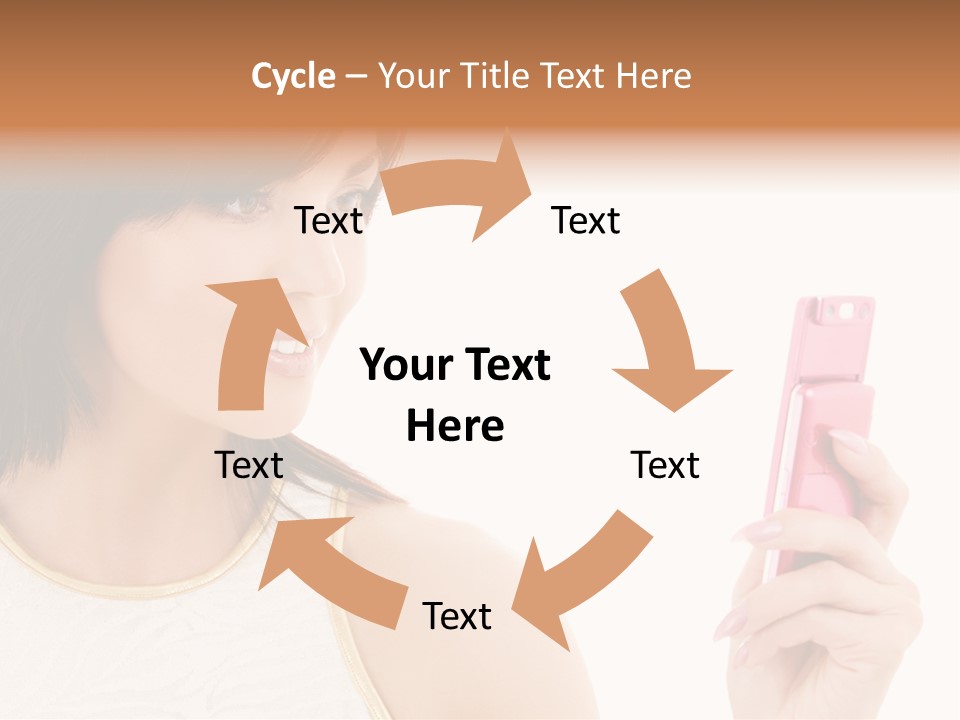 Sms Chatting Pink PowerPoint Template