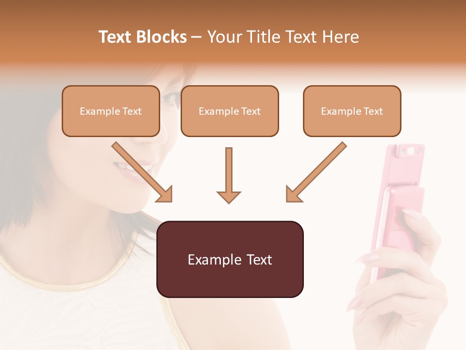 Sms Chatting Pink PowerPoint Template