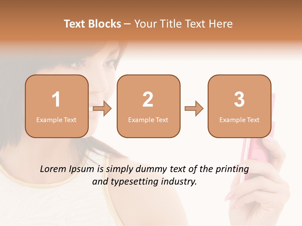 Sms Chatting Pink PowerPoint Template