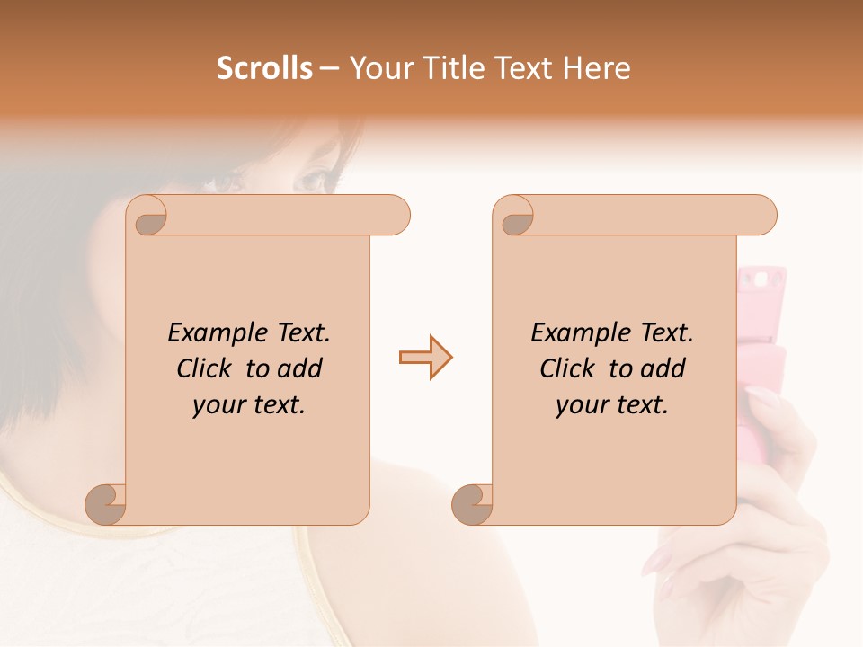 Sms Chatting Pink PowerPoint Template